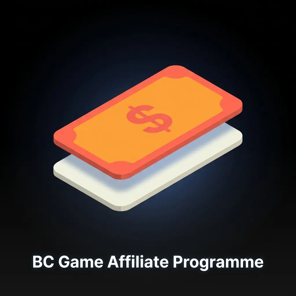 BC Game Affiliate Programme dashboard showing revenue share tracking, crypto payouts, and referral management tools